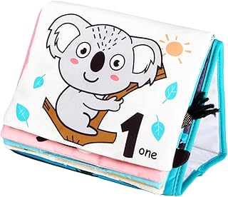 ABOOFAN 1Pc Livro De Educação Precoce Crinkle Tail Livros Animais Recém-Nascidos Livros De Pano Da Criança Livro Macio Crinkle Livros Livro De Cognição Animal Livros Infantis Bebê Pano