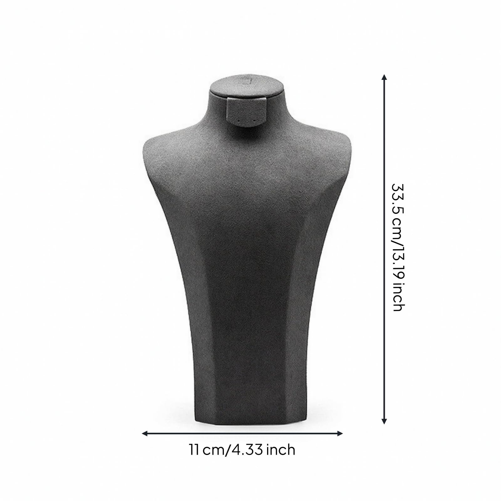 Présentoir Buste Gris Mannequin à Bijoux