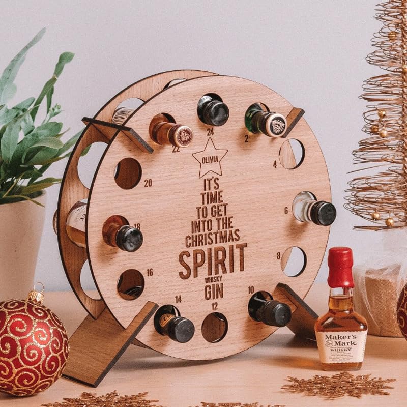 Amazon.co.jp: Tiydiygo クリスマスツリー型竹ワインボトルラック