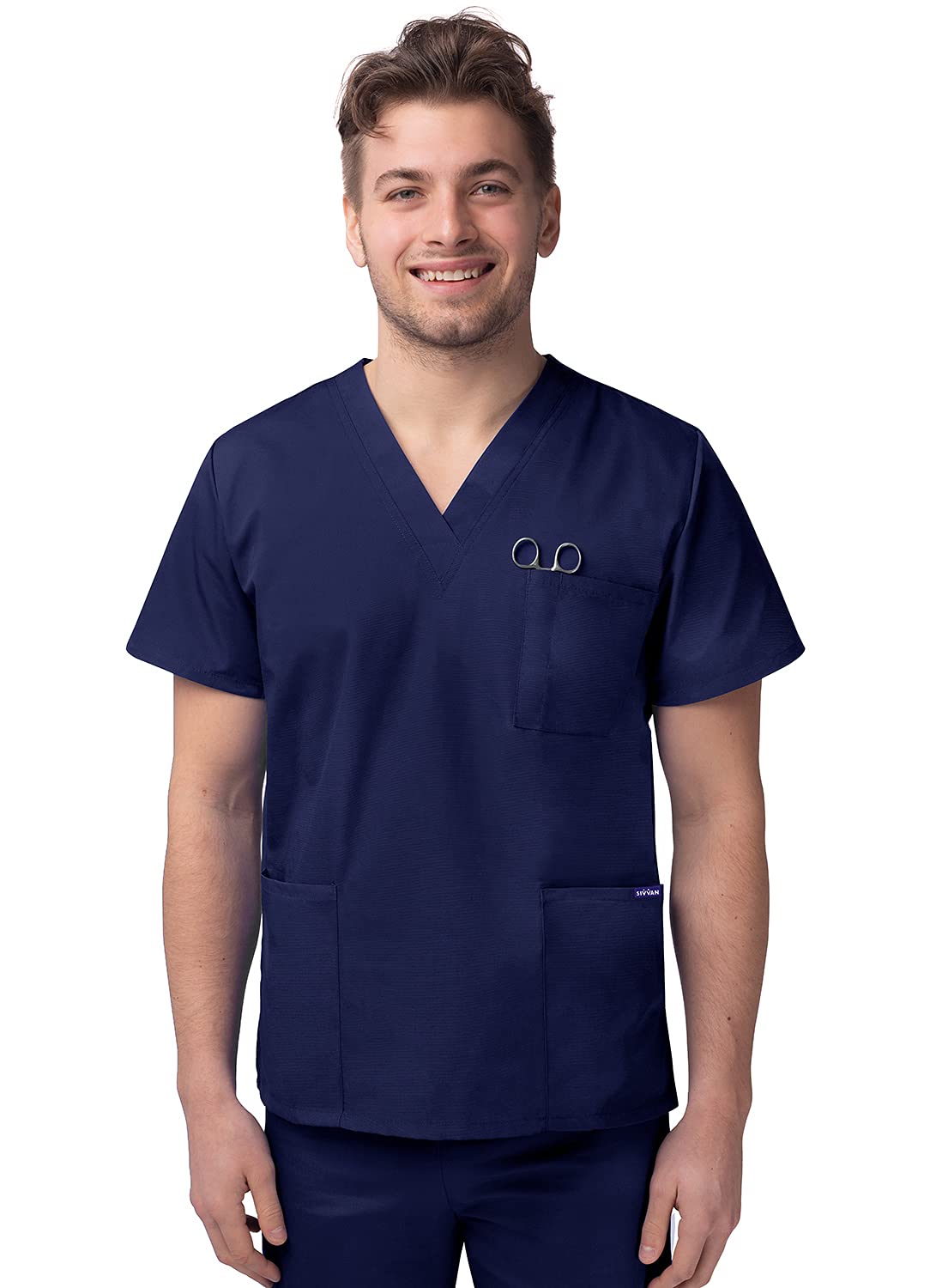 SivvanUnisex Scrubs - V-Neck Scrub Top