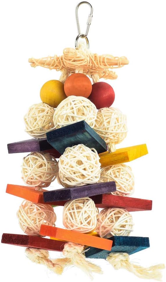 Willow Wizard Hanging Natural Parrot Toy