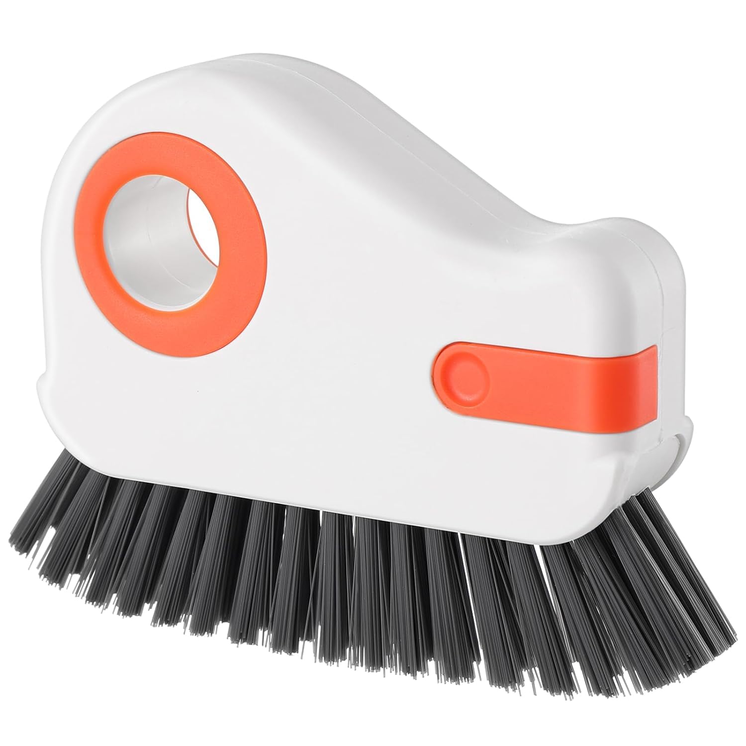 2 in 1 Window Track Cleaning Tools Window Sill Cleaner Tool Groove Crevice Cleaning Brush Grout Corner Scrubber Brush Window Cleaner Tool for Sliding Door Track Showers Bathtub (Orange)-image-21