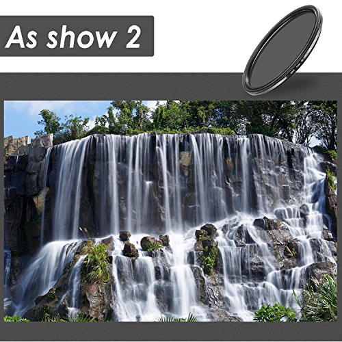 Neewer 72mm Ultra Sottile ND2-ND400 Fader Filtro a...