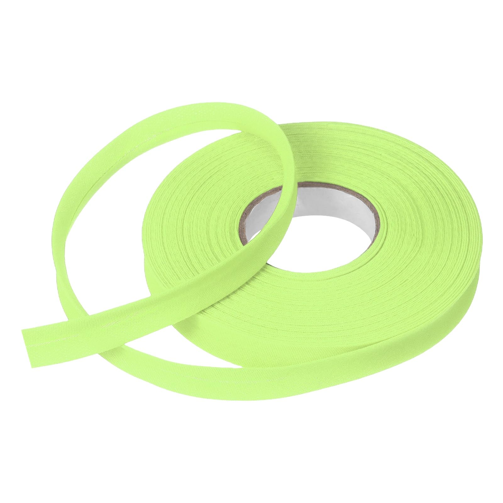 sourcing map 1/2 Inch Single Fold Bias Tape Polyester Continuous Bulk Bias Tape for Sewing,Seaming Quilting Hemming Binding Crafts (Light Yellow 15 Yards)