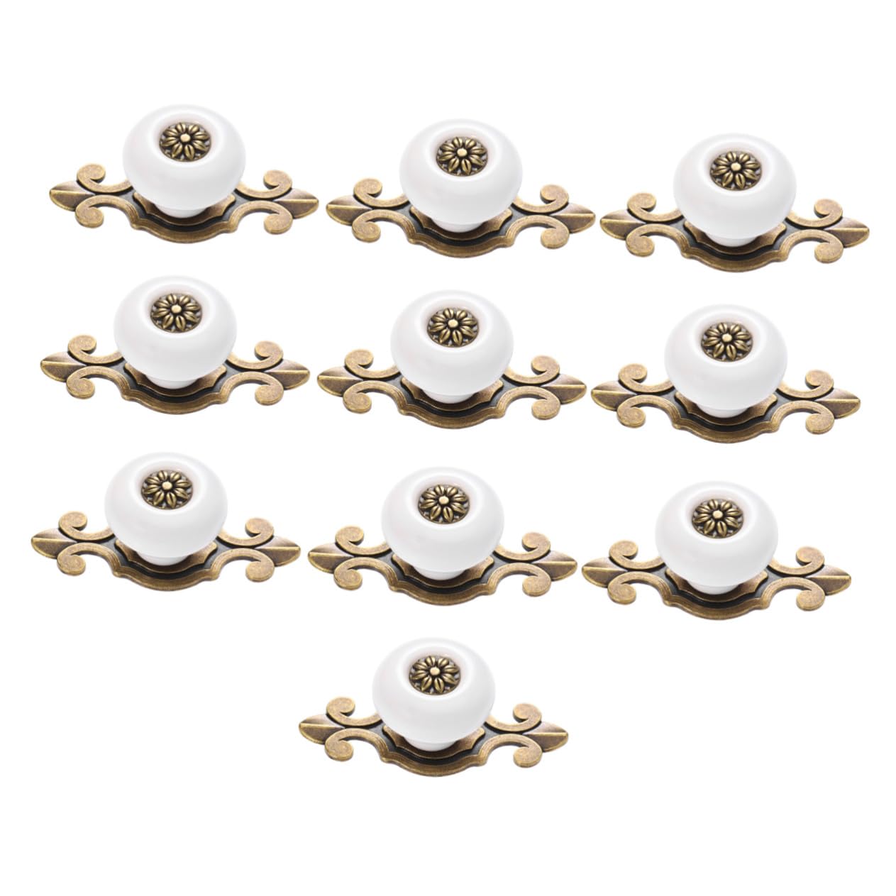 Angoily 10pezzi Pomelli per Mobili Vintage Maniglie per Pomelli per Mobili per Armadi e Credenze Design Antico per Rinnovare in Stile Rustico o Tradizionale