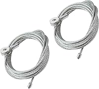 Vista 6 de Pareja (2) Kit de reemplazo de cable para puerta de rampa de carga cerrada del remolque, cables de 150 pulgadas, reemplazo para CAB1-8CB150