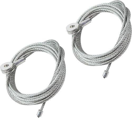 Miniatura 6 de Pareja (2) Kit de reemplazo de cable para puerta de rampa de carga cerrada del remolque, cables de 150 pulgadas, reemplazo para CAB1-8CB150