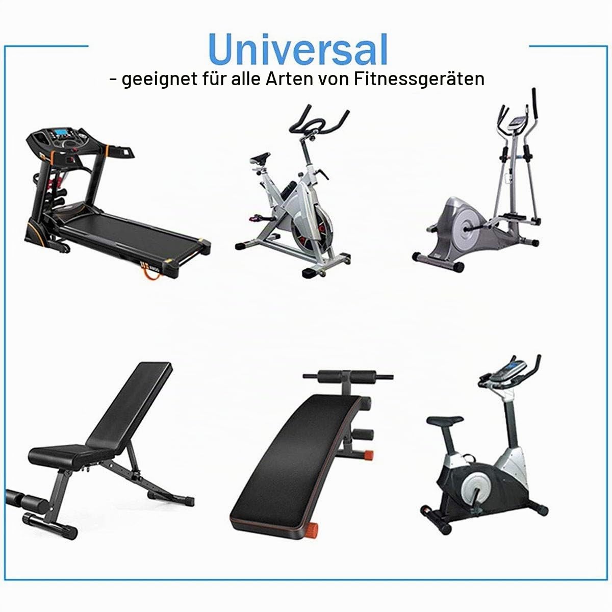 Laufband Schallschutzmatte Bodenschutzmatte Antivibrationsmatte Unterlage Antirutsch Antirutschmatte Heim Fitnessgeräte Schutzmatte Fitnessgeräte Unterlegmatte 175×80 cm