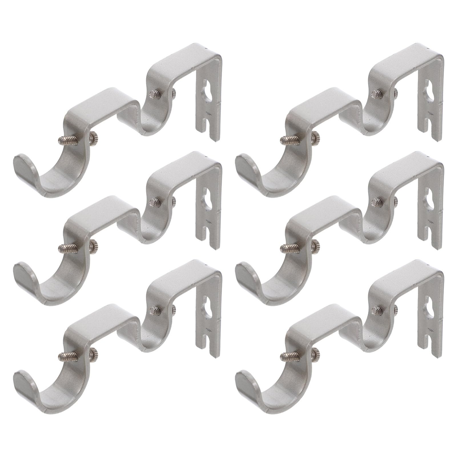 Toyvian Support de Tringle à Rideaux Central 6 Pièces en Fer Argenté