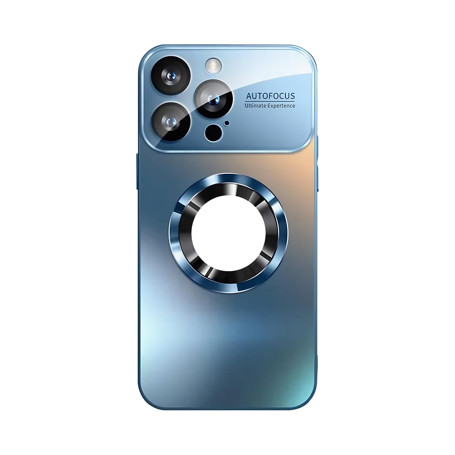 Frosted Magnetic Phone Cover for iPhone 16 Pro Max,Magnetic Absorption Phone Case,Lens Protection/Shockproof/Anti-Yellowing/Anti-Fingerprint (Blue)