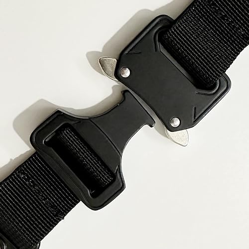 Miniatura 7 de Llavero táctico militar para hombres con hebilla de metal de liberación rápida EDC Gear Clips con clip HK y anillo de acero inoxidable