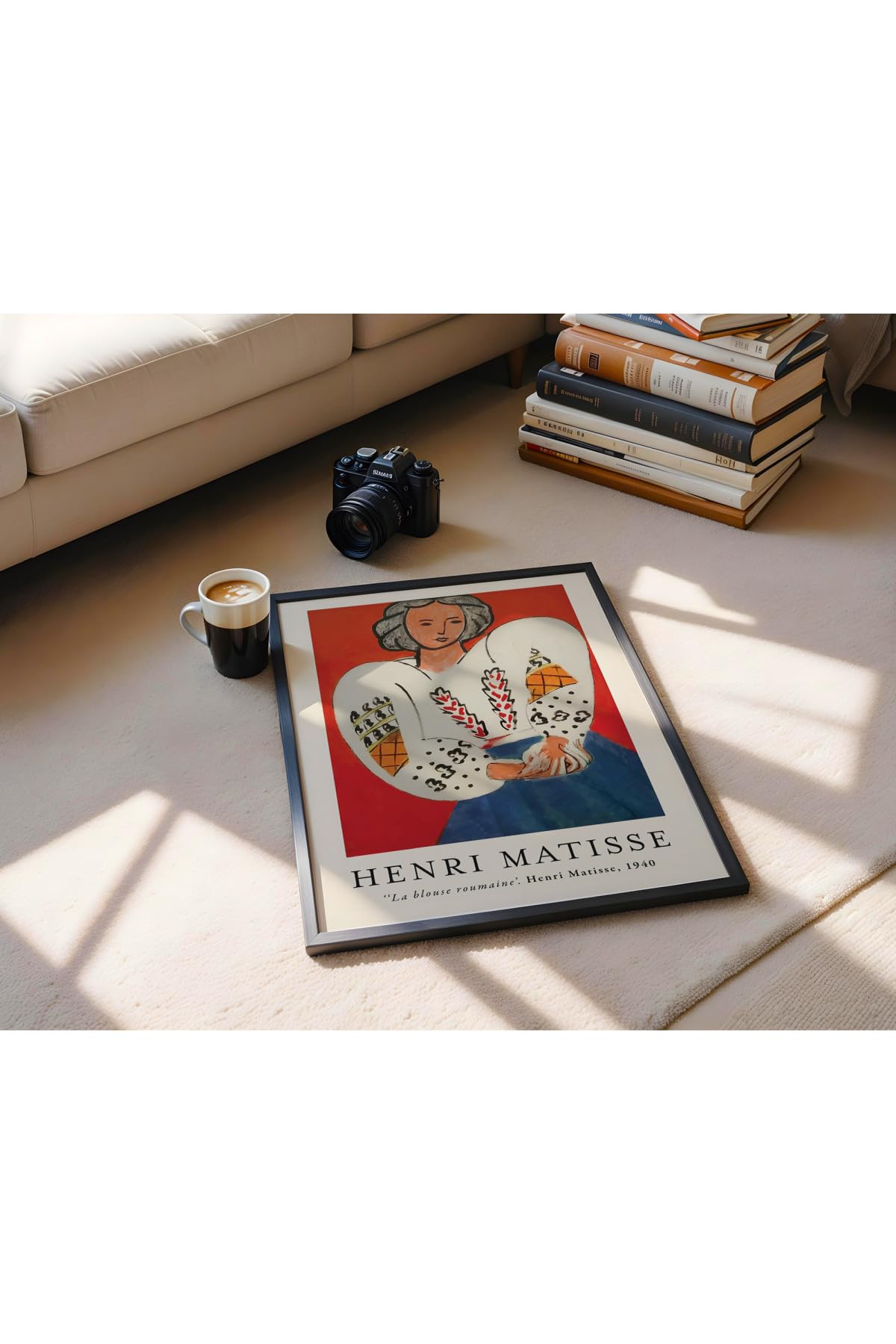 Fark Tanıtım Matisse Çerçevesiz Poster, Modern Dekoratif Çerçevesiz Poster, Tablo, Matisse-4, 30 x 40