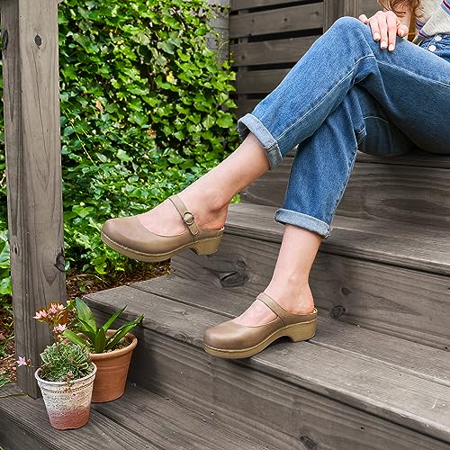 Image of Dansko Bria Slip-On Mary Jane Mule Clogs for Women - Memory Foam and Arch Support for All -Day Comfort and Support