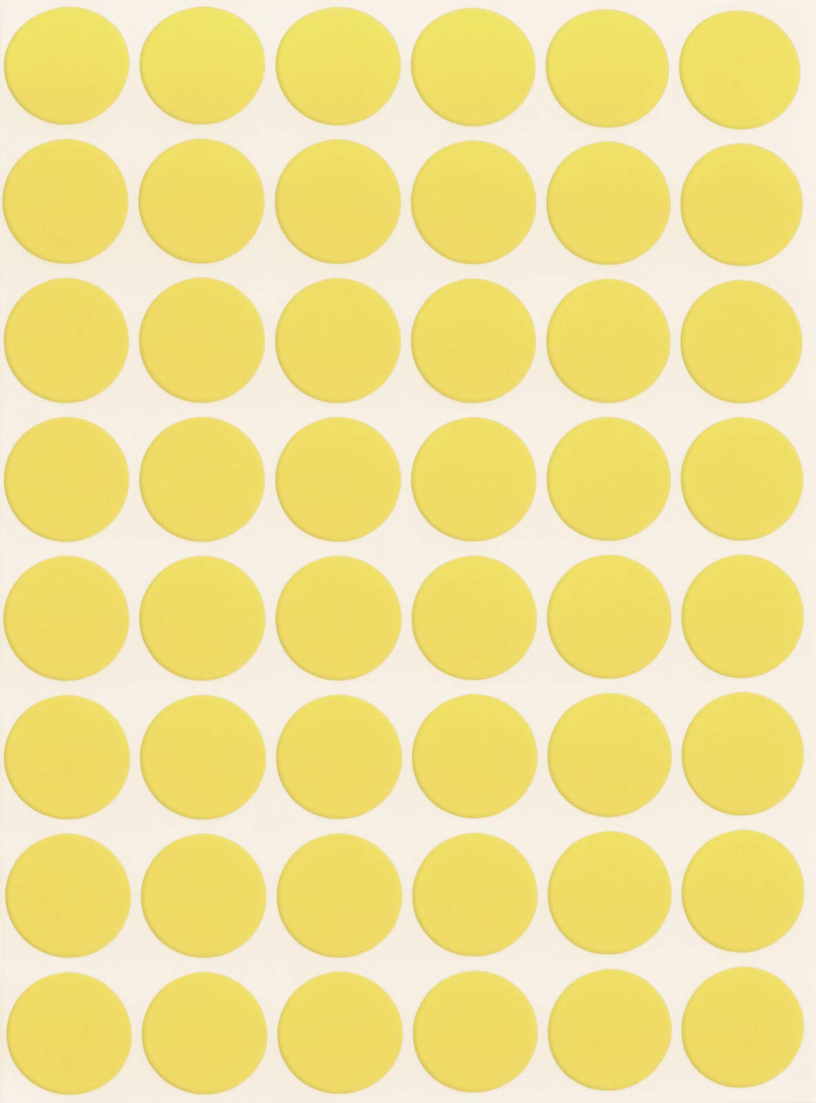 Royal Green Write Dot Sticker 11/16" Inch Color-Coding Labels for Inventory Office Supplies & Home (17mm), 4800-Pack (Pastel Yellow)