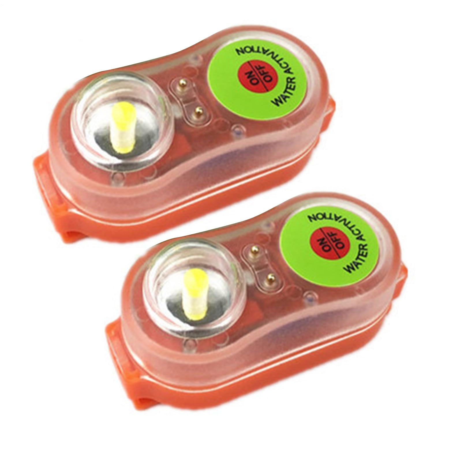 Luce Localizzatrice Automatica - 2pcs Acqua Di Led Led Flost | Luce Stroboscopica Ultra Brillante Attivata Ad Acqua Si Fissa Facilmente Al Gilet Di Durata Della Vita, Giacca Per Una Visibili