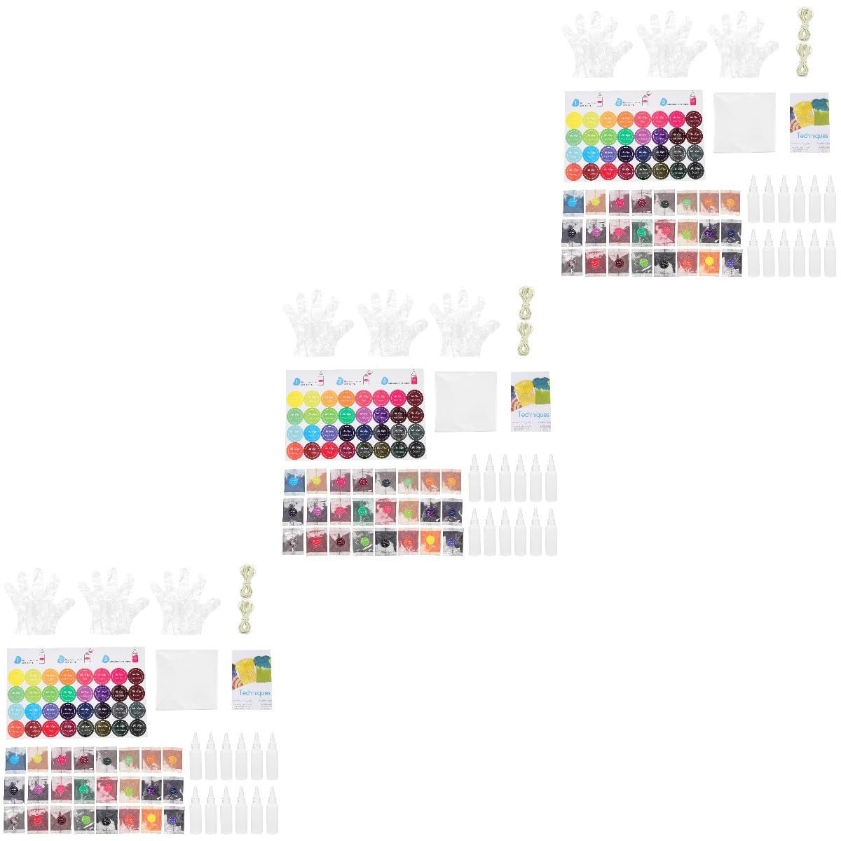STOBOK 3sätze Farben Tie Dye Pulver Für -färbung Shirts Taschen Socken Und Mehr Für Erwachsene Für Partys Und Kreative Projekte