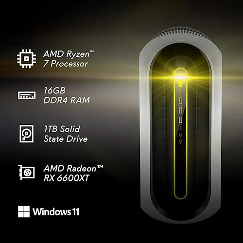 Miniatura 6 de Alienware Aurora R10 Gaming Desktop - AMD Ryzen 7 5800 RAM DDR4 de 16 GB SSD de 1 TB NVIDIA GeForce RTX 3080 LHR refrigerado líquido listo para