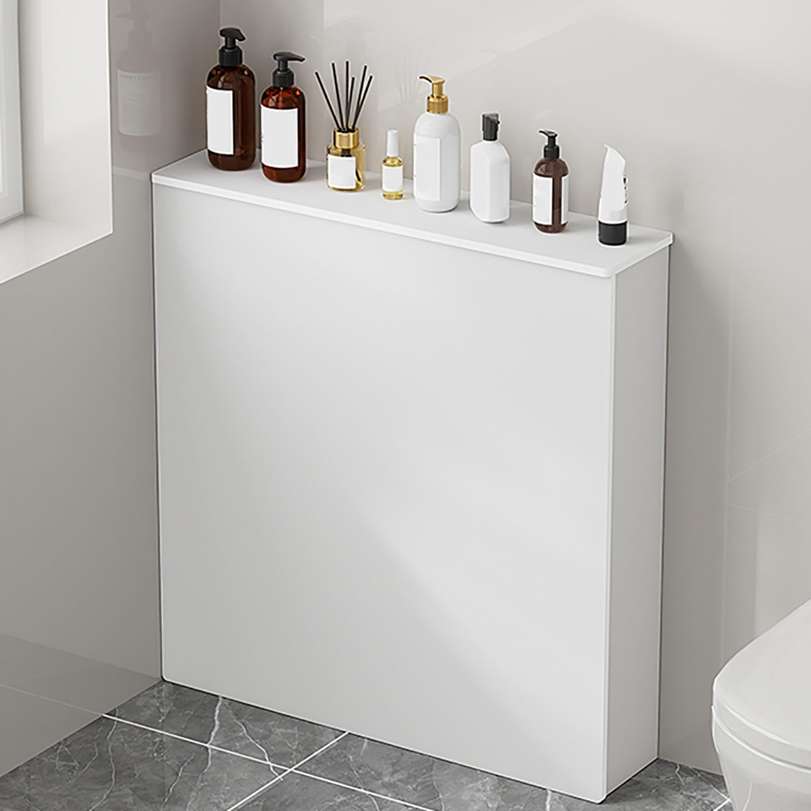 Fundas decorativas para radiador, armario calefactor oculto con estante de almacenamiento, elegante corrector de tubos para sala de estar, dormitorio y cocina (60 x 70 x 15 cm)