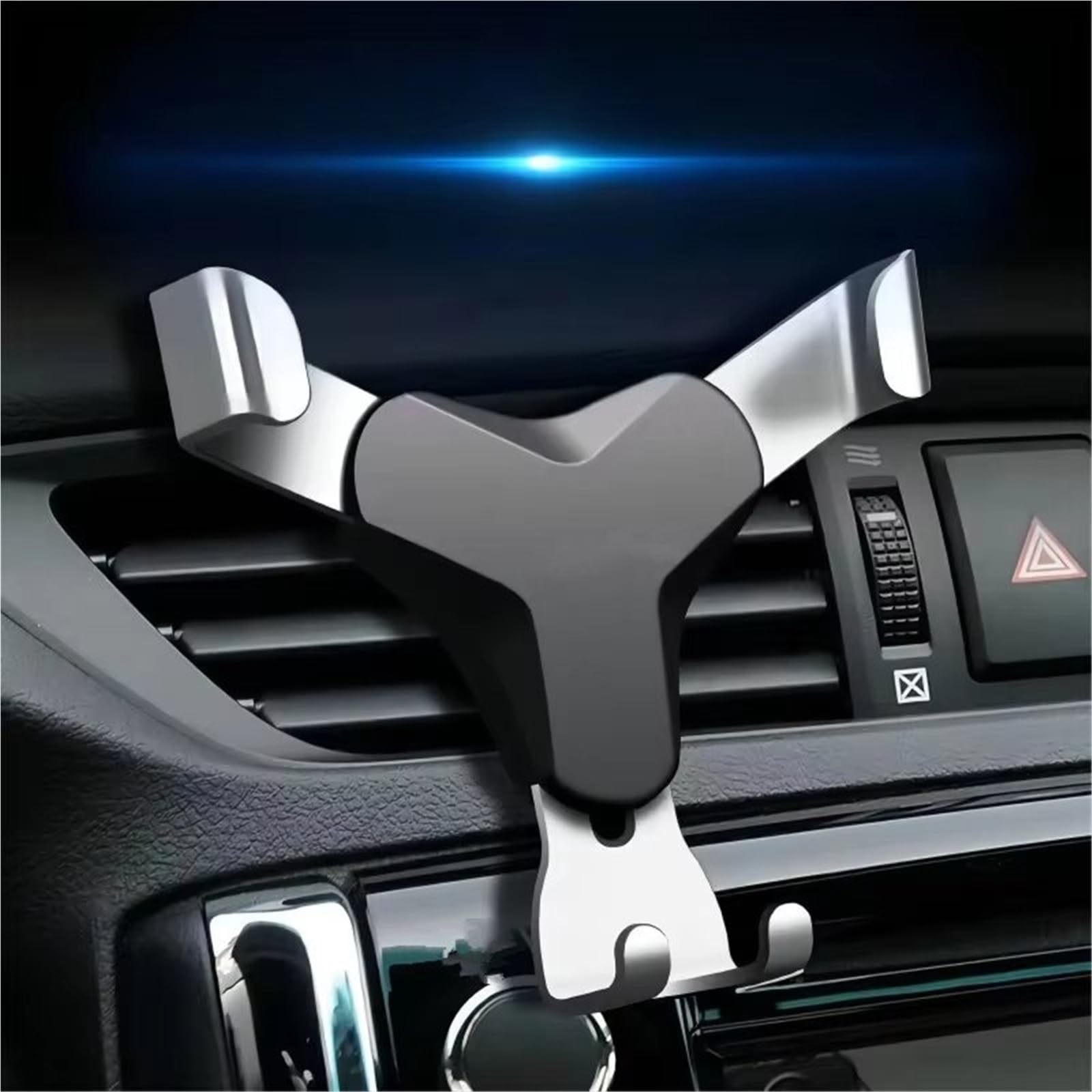 para Xiaomi Universal Gravity Auto Phone Holder Car Air Vent Clip Mount Soporte Móvil Teléfono Soporte Móvil Coche(Silver)
