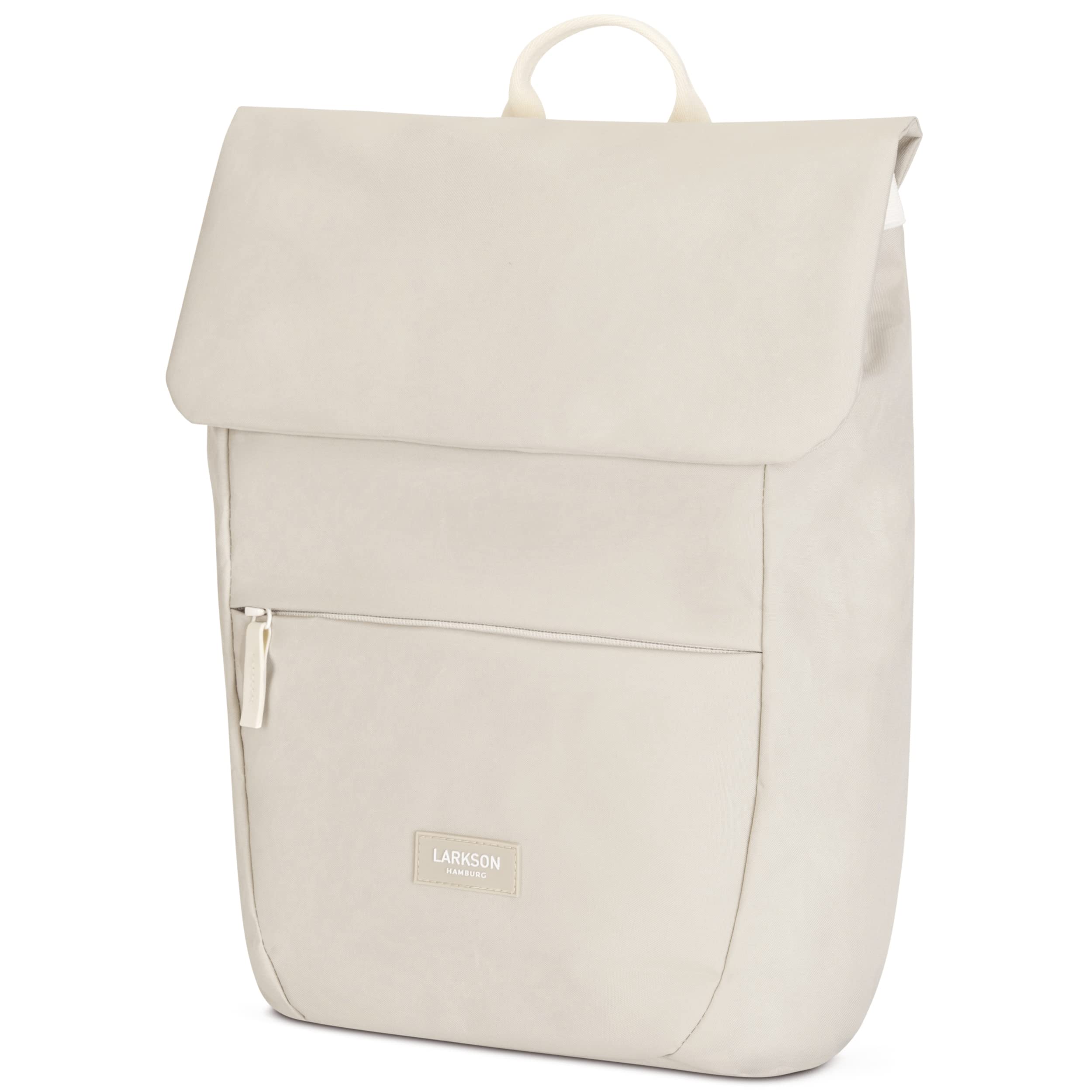 LARKSON Mochila Mujer Pequeña - RONJA - Mochila Moderna y hecha de Botellas de PET recicladas para la Universidad, el Ocio o el Trabajo - Repelente al Agua y Compartimento para Portátil
