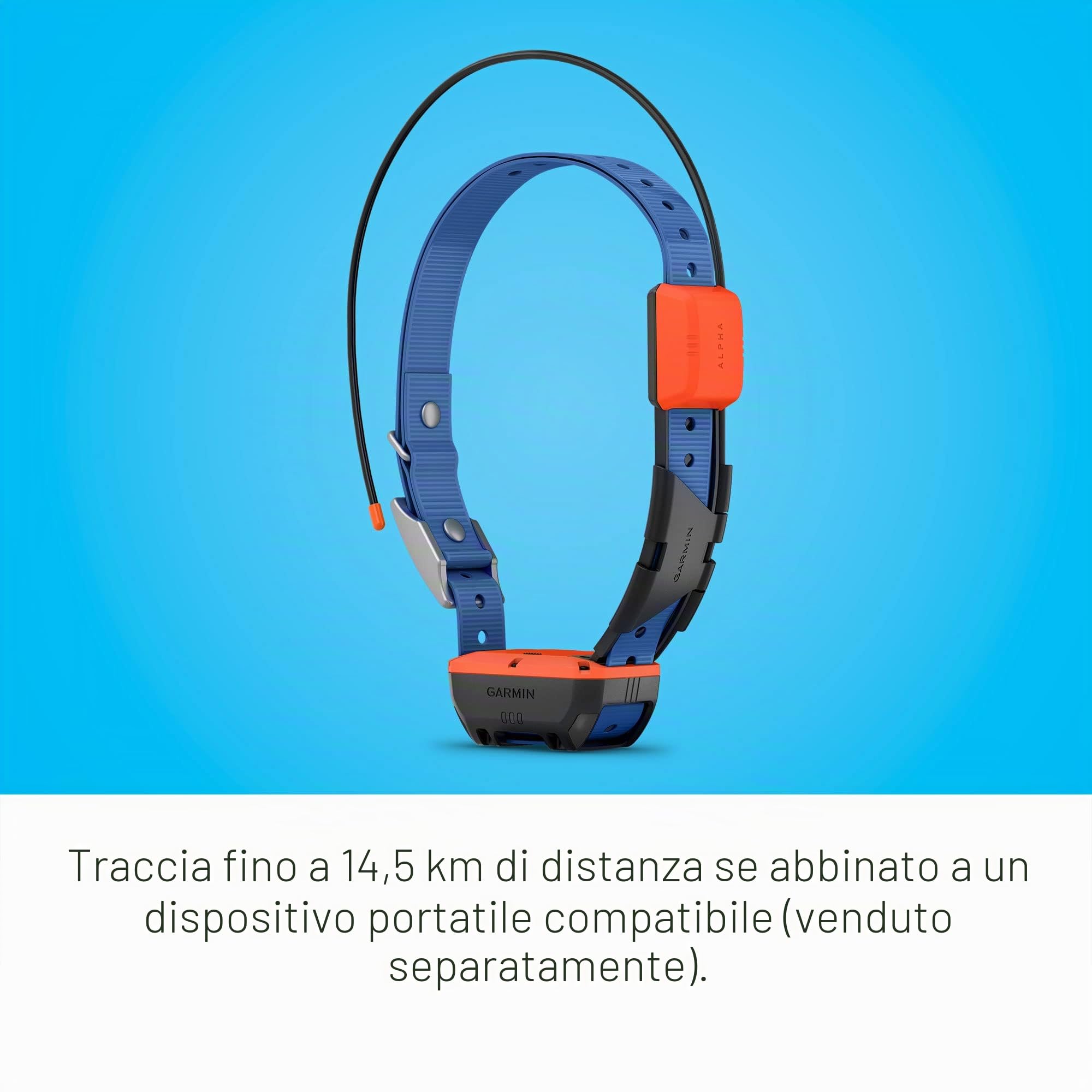 Garmin Alpha® T 20, collare GPS per cani | Traccia il tuo cane fino a 9 miglia con un palmare compatibile (venduto separatamente)