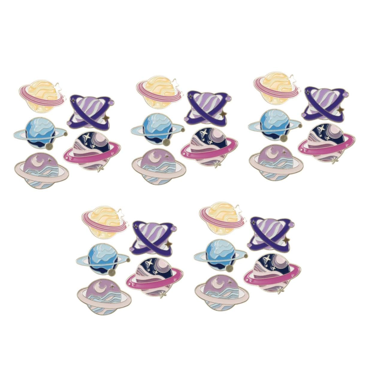 Épingles en émail de l'espace lot de 5 pièces parfait pour un cadeau bijoux femme original