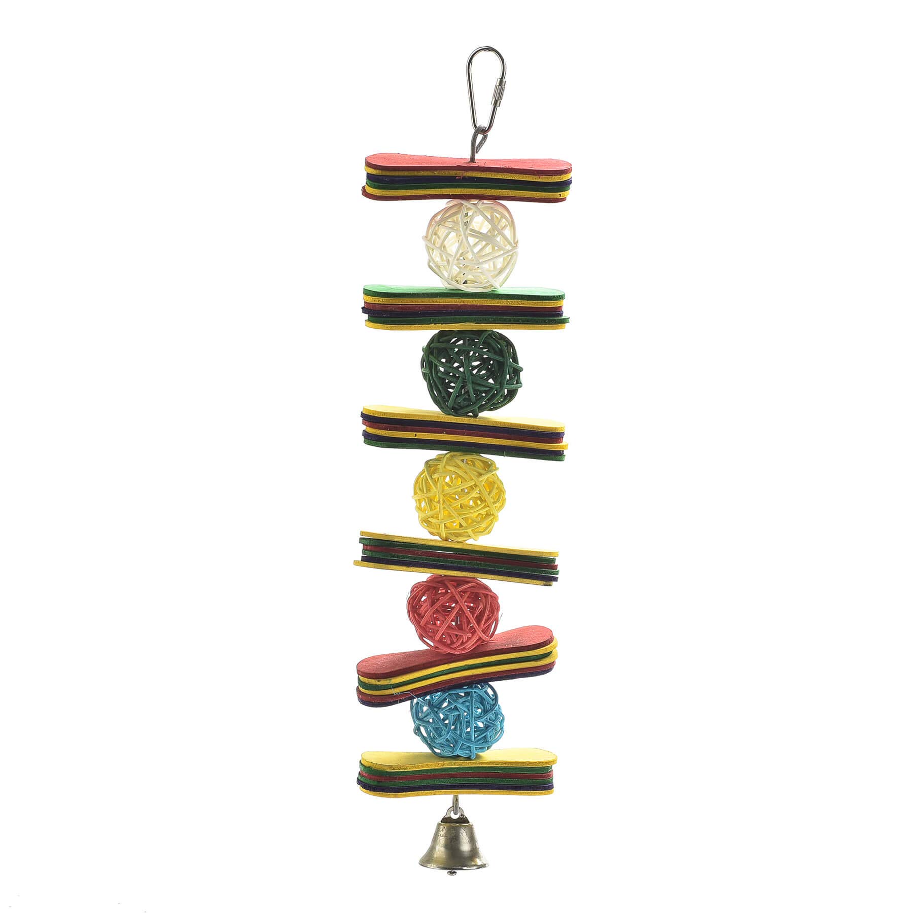 Hanging Vine Balls Natural Chew Parrot Toy, Multicolor