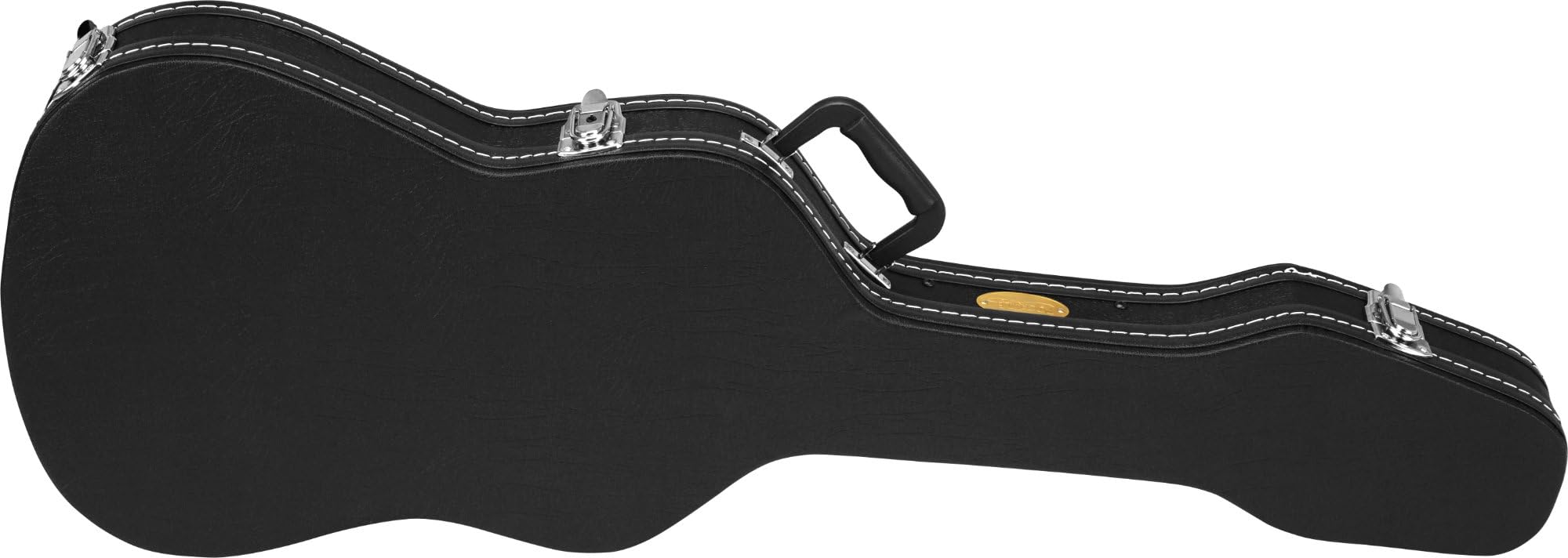 ROCKTILE Custodia Deluxe per Chitarra Elettrica - Pelle Sintetica con Fodera Morbida - Scomparto Integrato e Maniglia - Bloccabile - Dimensioni Interne Massime (LxLxP): 104,5 x 35 x 8 cm - Nero