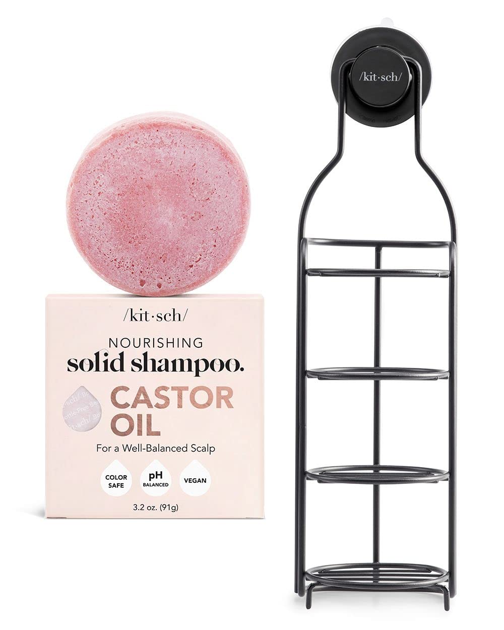 Kitsch Hair Growth Castor Oil Shampoo Bar & Self Draining