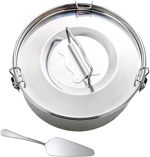 Miniatura 6 de Molde de flan de acero inoxidable de 2.3 cuartos de galón, sartén para olla instantánea de 8 cuartos de galón, diseño mexicano para flan, color