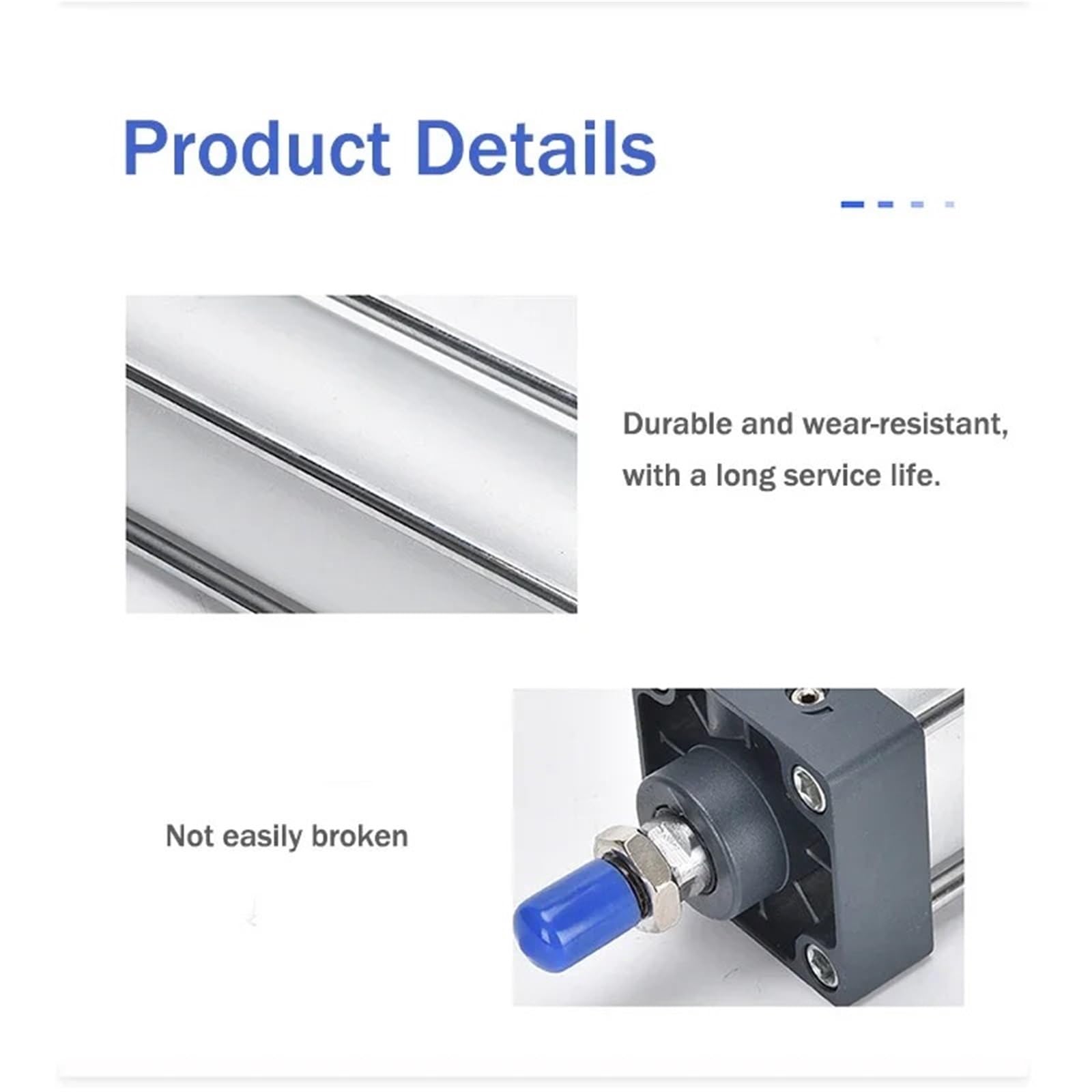 Standardowy cylinder pneumatyczny SC32/40/50/63mm podwójna średnica tłoka powietrza części siłownika ze stopu aluminium skok 25-1000mm (Stroke 450mm, SC125 (Bore 125mm))