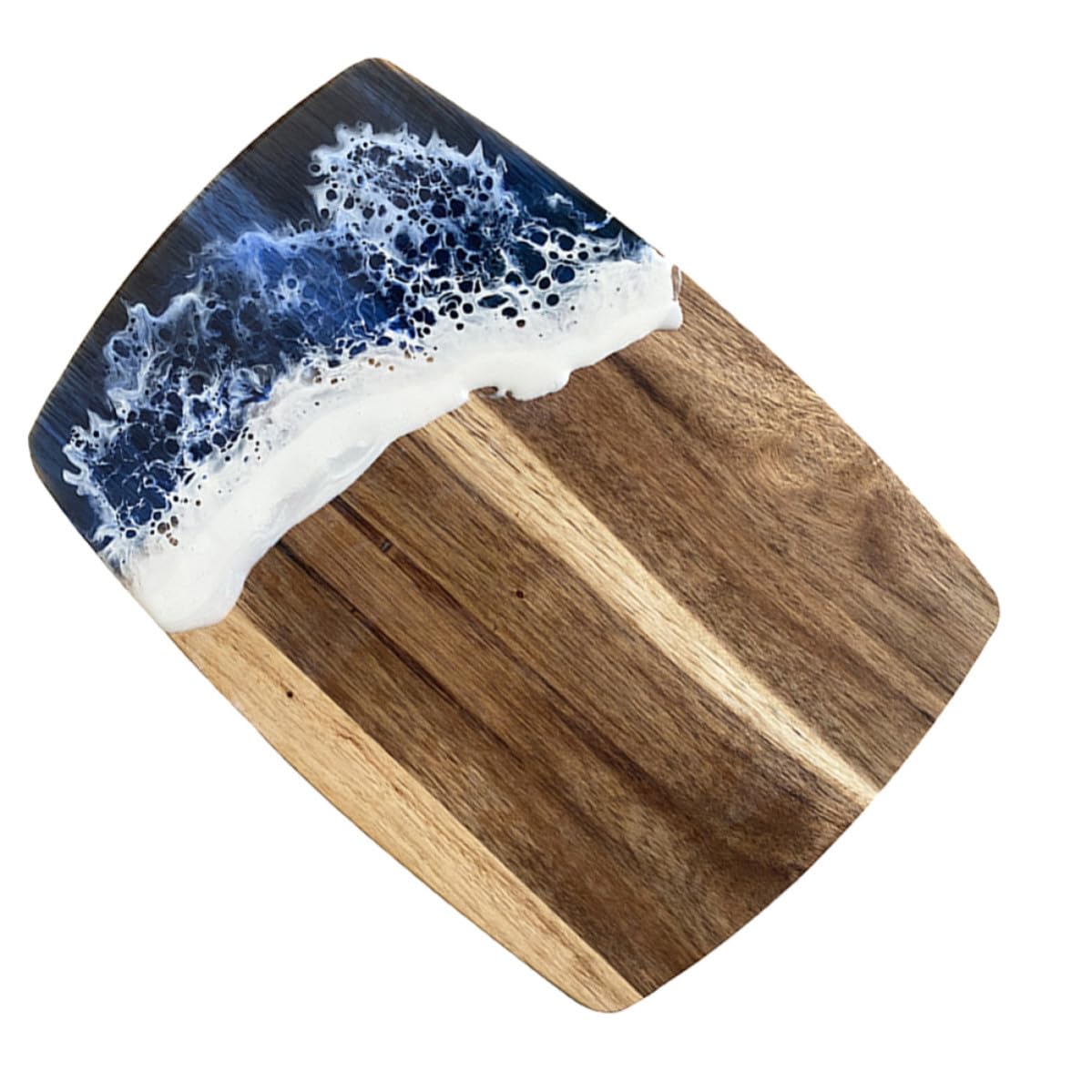 BESTOYARD Tagliere in Legno e Resina Spiccato per Carne Frutta e Verdura Resistente alle Fessure Design Irregolare Adatto per Cucina Domestica e Appassionati di Cucina
