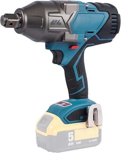 FSYAO Par máximo de 1100 ft-lb(1500 Nm), llave de impacto inalámbrica de 20 V 34 pulgadas, sin escobillas, ajuste de 4 velocidades, arranque y