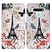 Bcov LG Stylo 6 Case, Paris Tower Butterfly Leather Flip Case Wallet Cover with Card Slot Holder Kickstand for LG Stylo 6