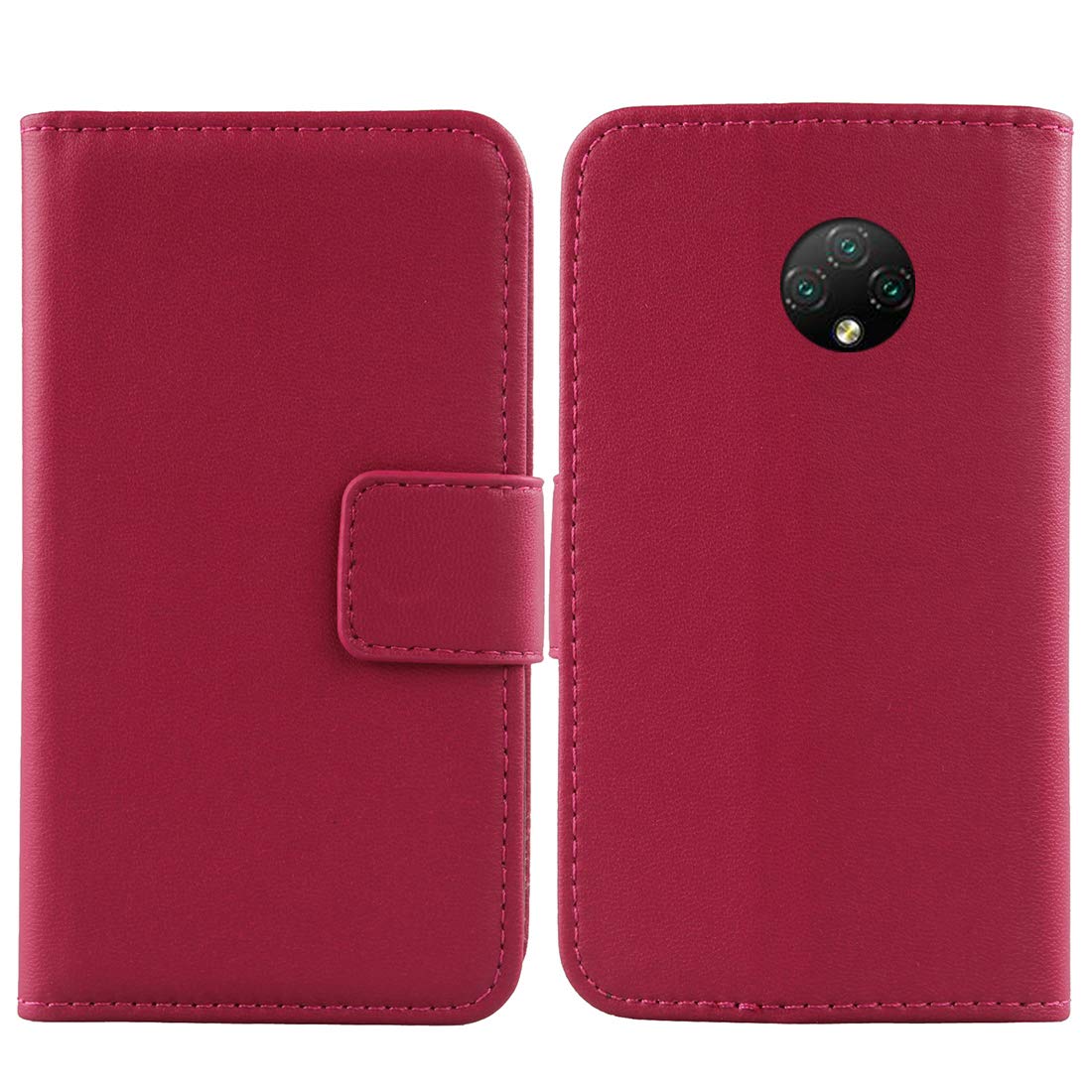 Gukas Flip PU Pelle Case Wallet Cover Custodia Caso Guscio Protettiva Skin per Doogee X95 6.52 (Nero