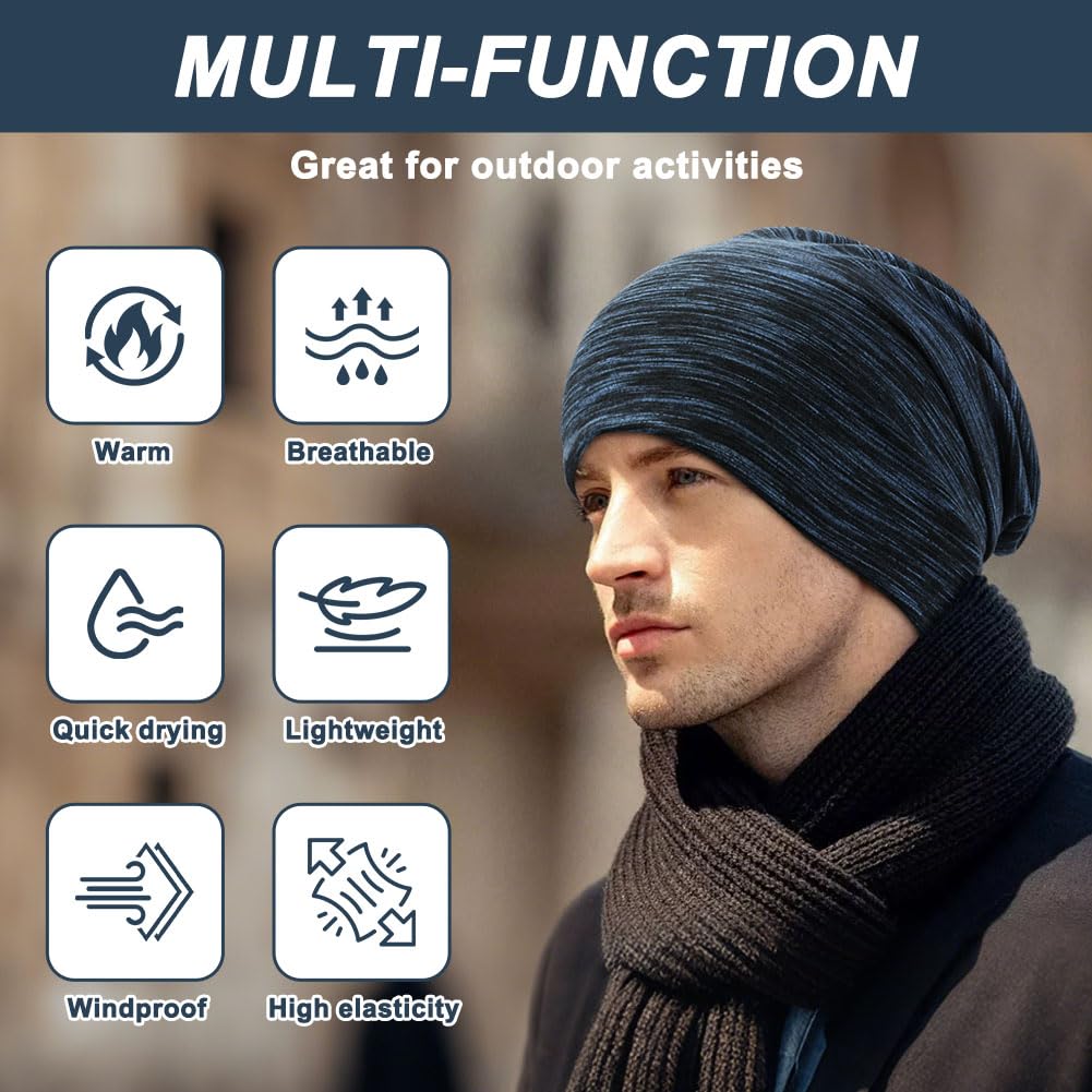 flintronic Berretto Uomo Donna Invernali, Invernale Leggero Unisex in Cotone, per Sci Running Ciclismo