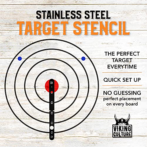 Axe Throwing Target Stencil Premium Axe Throwing Target Board Stencil