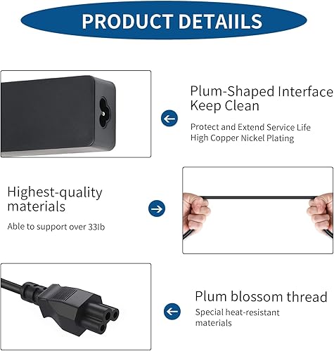 Miniatura 5 de Cargador USB-C de 45 W para Acer Chromebook Spin 11 13 R13 15 314 315 CP311 CP315-3H CP713 CB5-312T-K5X4 CP311-1H CP311-2H CP311-1H-C1FS C5PN