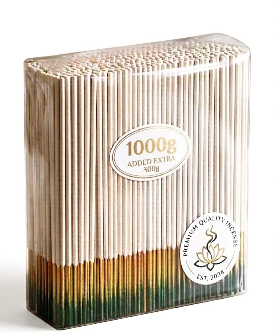 Incense Sticks, Sandalwood Scent, for Puja, Meditation and Relaxation (1000g)-image-10