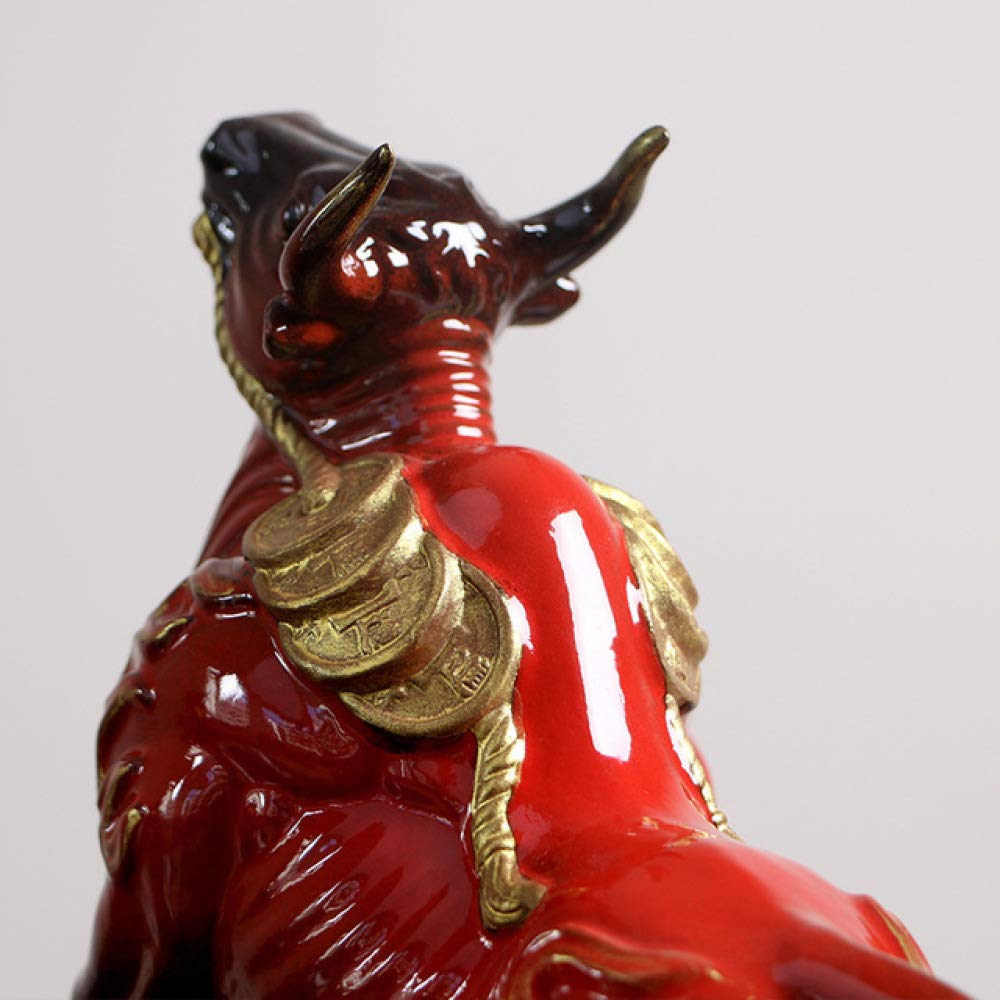 Ceramiczne Ozdoby W Kształcie Krowy Do Domu, Salonu, Biura, Na Biurko, Na Szczęście
