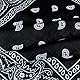 Snner Paisley Bandana, Rot, Weiß, Schwarz, Einheitsgröße