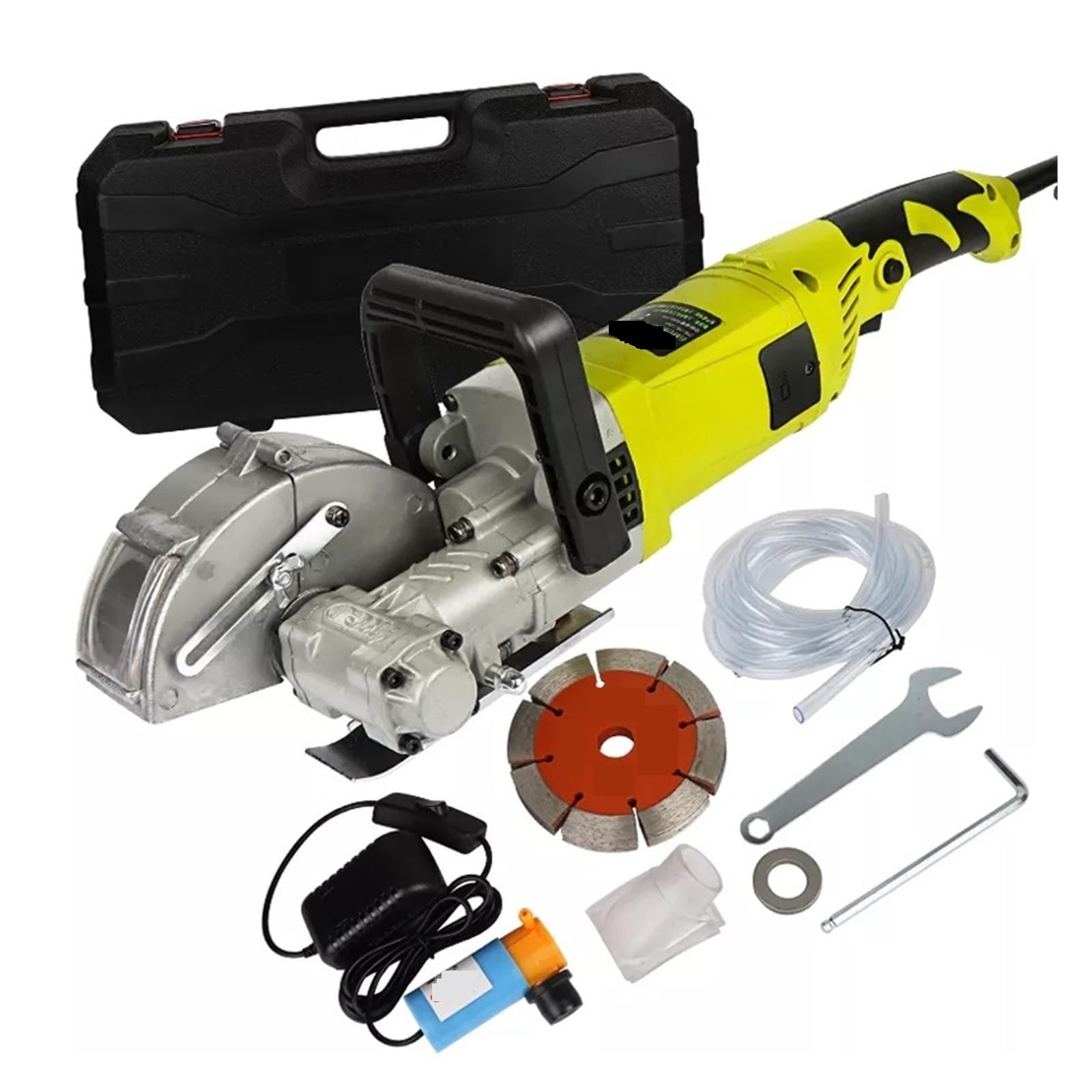 Lpuhhda 160Mm 8300W 8300W Electric Wall Chaser Groove Slotting Machine Brick Wall Cutting Machine Steel Concrete Cutter Circular Saw Power Tool(160Mm 8300W)