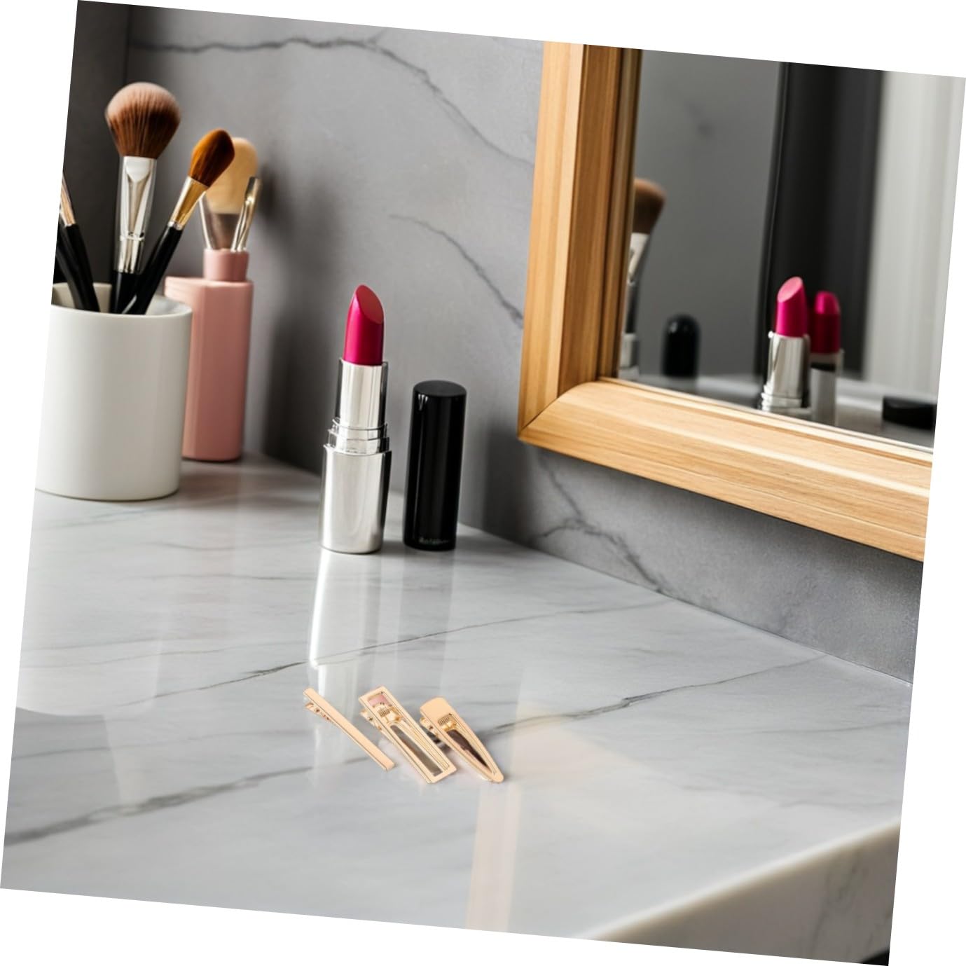 Healeved 60 pezzi Fermagli Capelli Coccodrillo in Metallo Dorato Clip per Capelli Fai da Te per Ragazze e Donne Accessori Leggeri e Comodi per Styling e Trucco