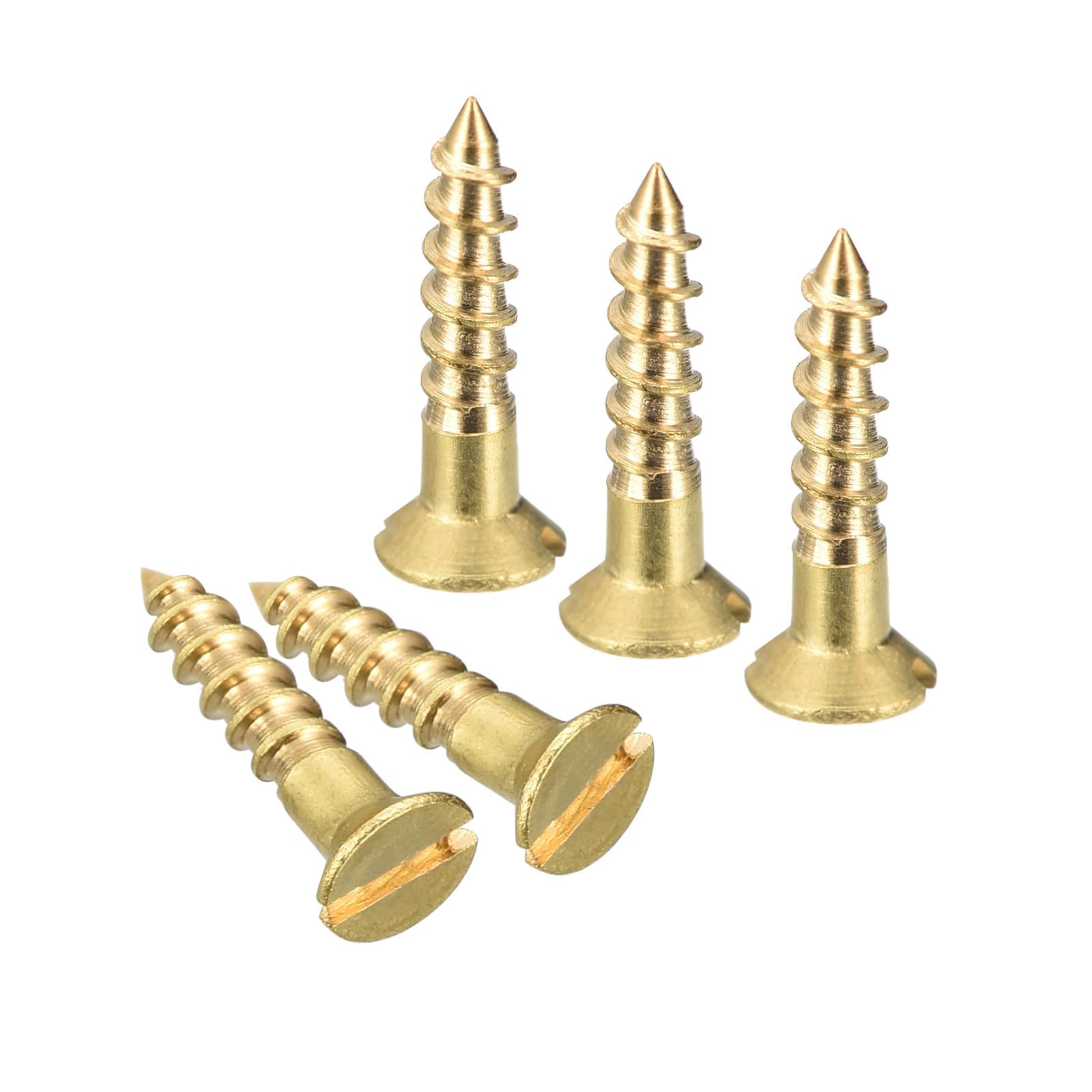 TA-VIGOR 50Pcs Self Tapping Screws, M2.5 Slotted Flat Head Screw, 12mm Round Head Slotted Tapping Screws