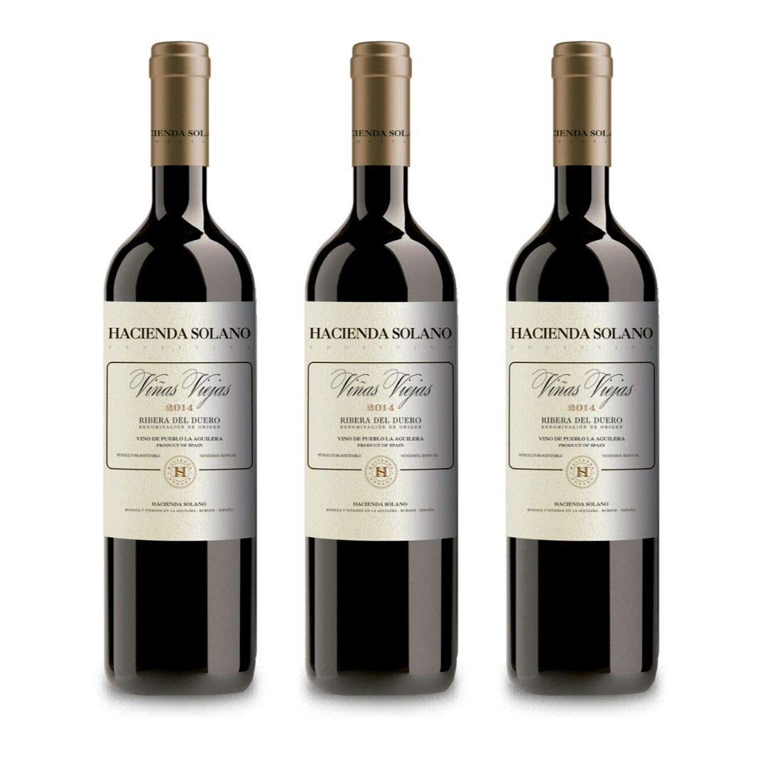 Hacienda Solano Vino tinto Viñas Viejas - 3 botellas x 750ml - total: 2250  ml : Amazon.es: Alimentación y bebidas