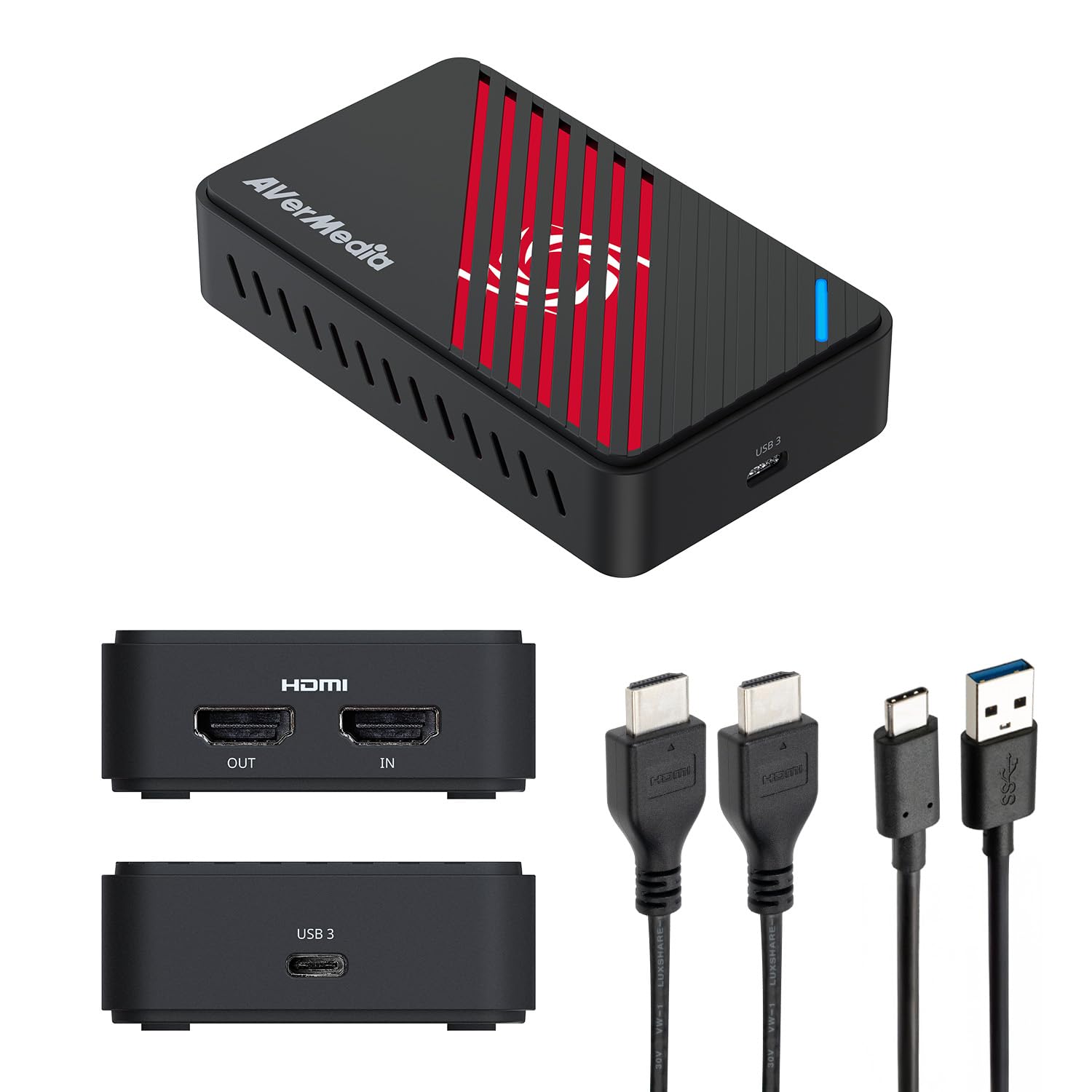 AVerMedia 4K HDMI Capture Card, USB Game Capture Card for Streaming and Recording with True Low Latency on PS5/Pro, Xbox, Switch 2, PC on Twitch, OBS,