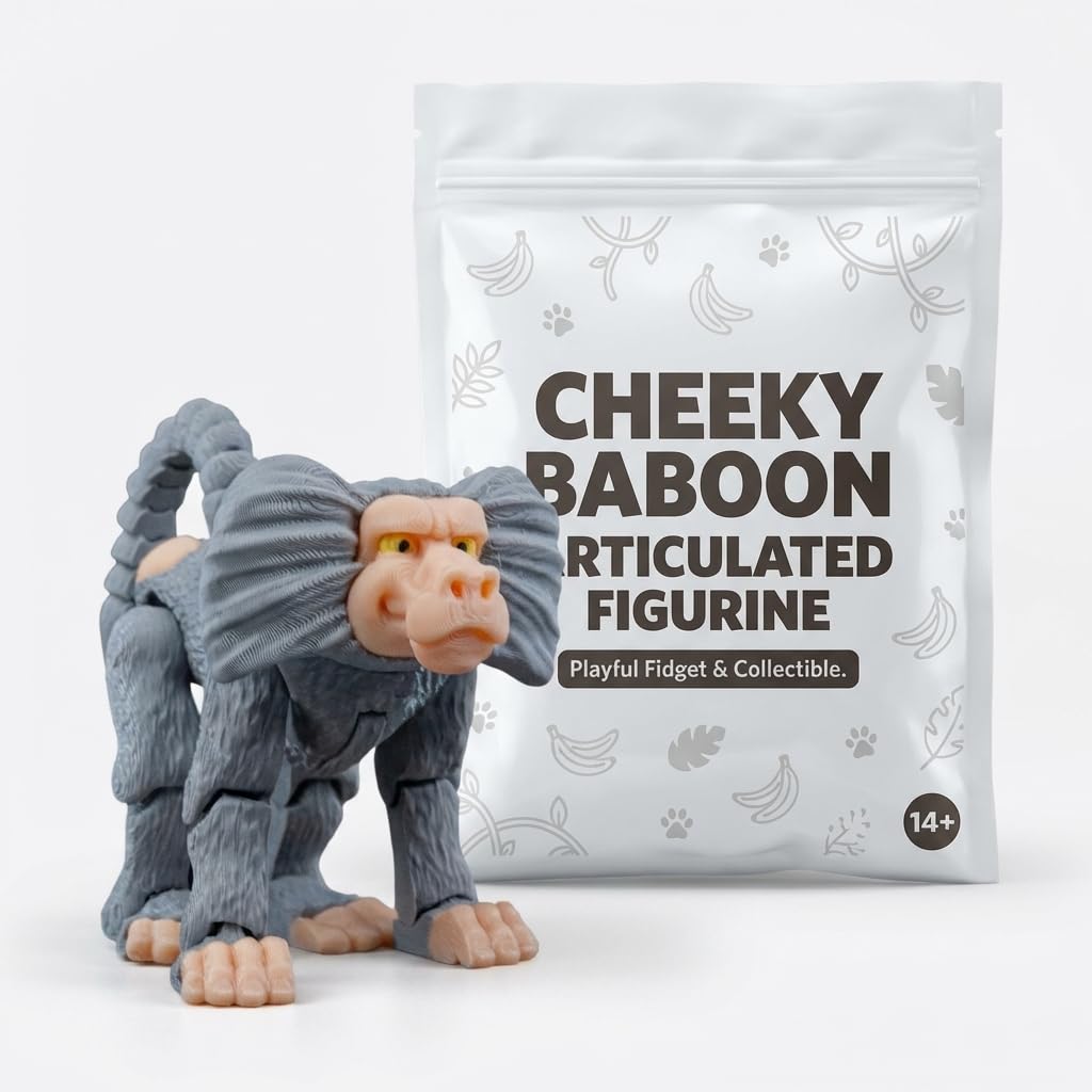 Amazon.com: Cheeky Baboon Articulated Figurine : Home & Kitchen
