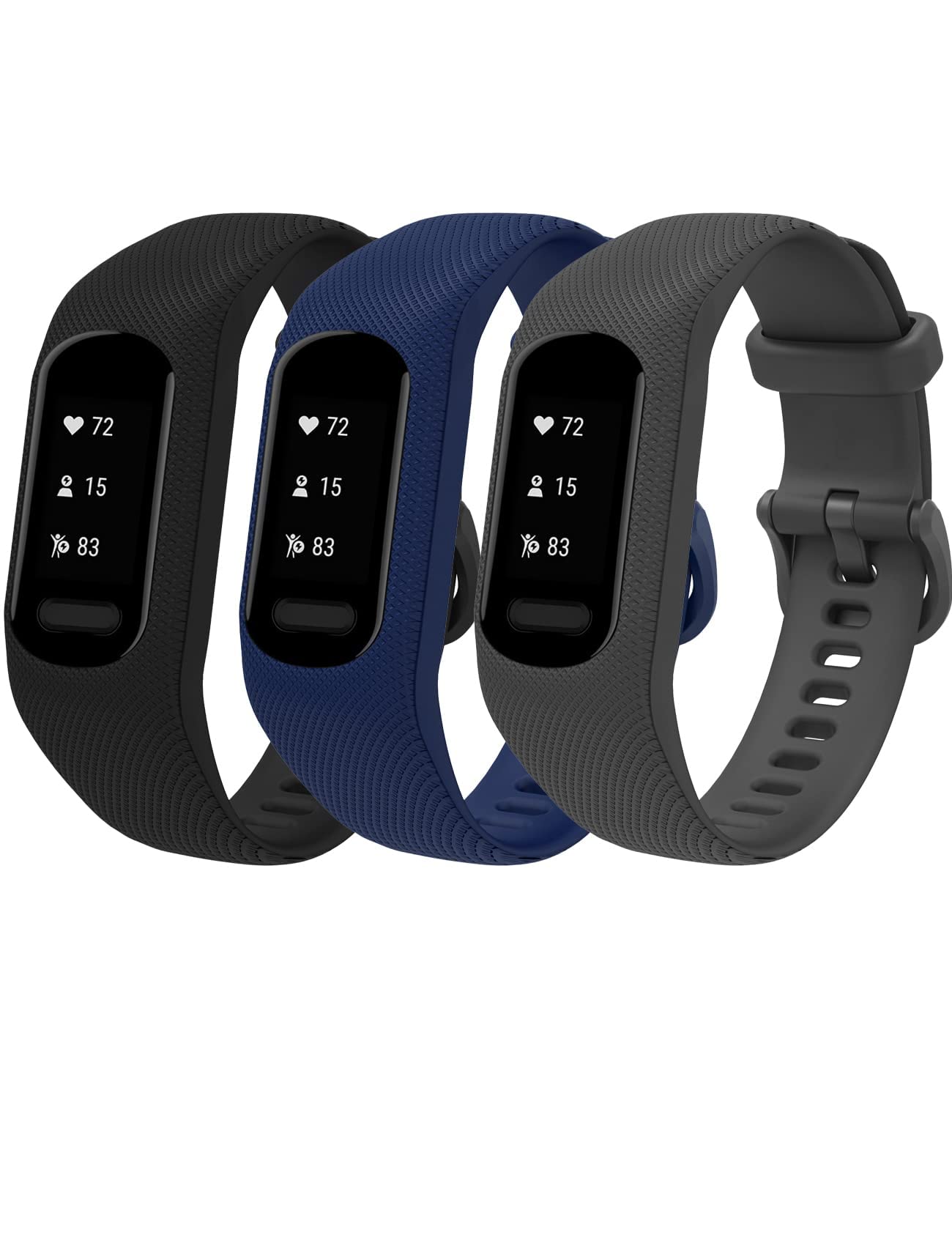 iBREK for Garmin Vivosmart 5 Bands,Replacement Bands for Women Men Large Small