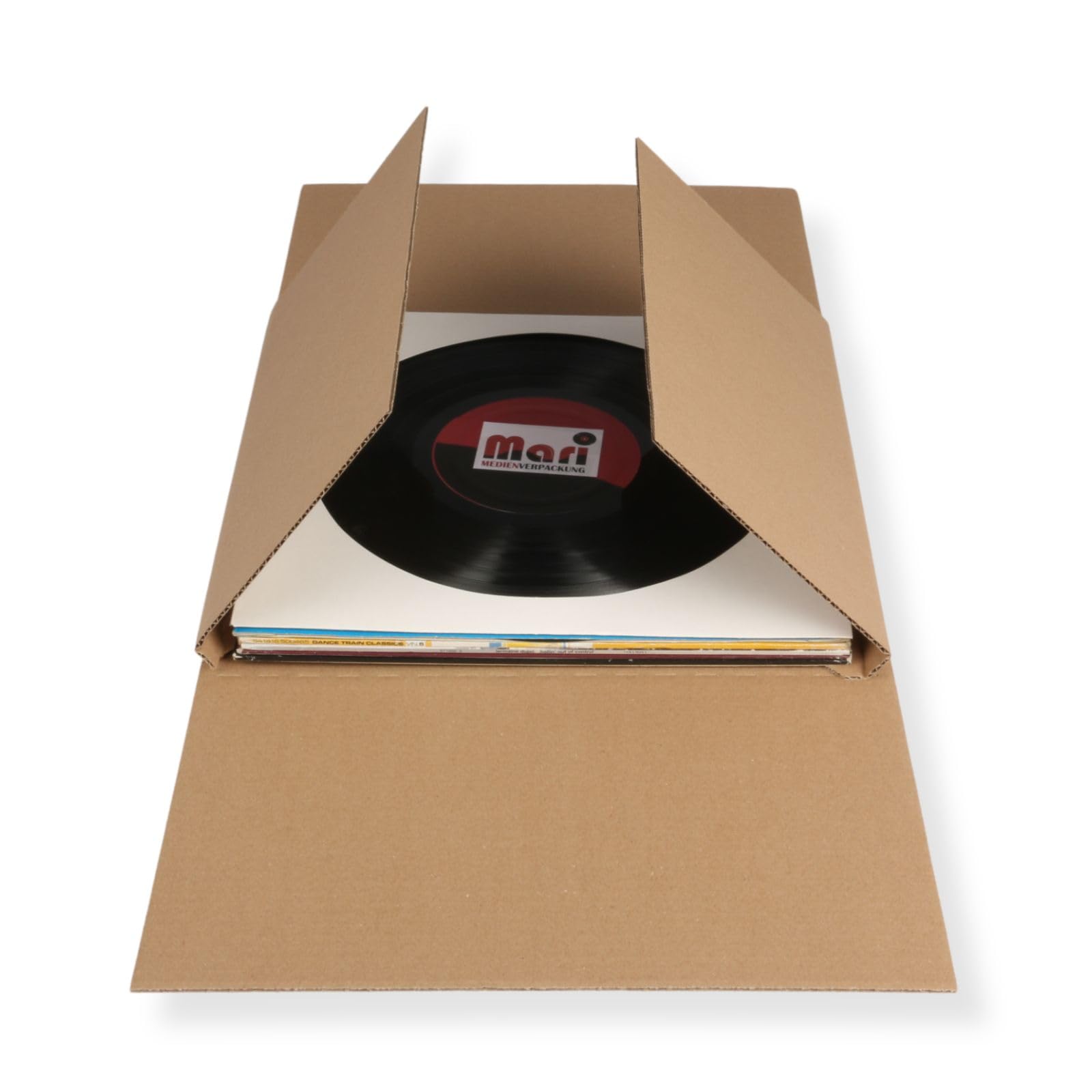 100 St. LP Export Versandkartons für variabel 1-10 St. Vinyl Schallplatten 2-wellig Maxi Single Versandtasche Box sehr stabil