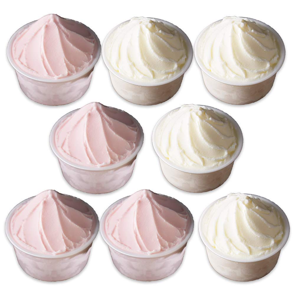 北国からの贈り物 ソフトクリーム みるく いちご 2種 食べ比べ 北海道 くりーむ童話 手づくり アイス